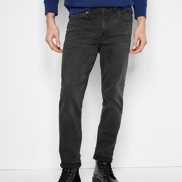 Express Slim Black Hyper Stretch Jeans - Picture 1 of 6